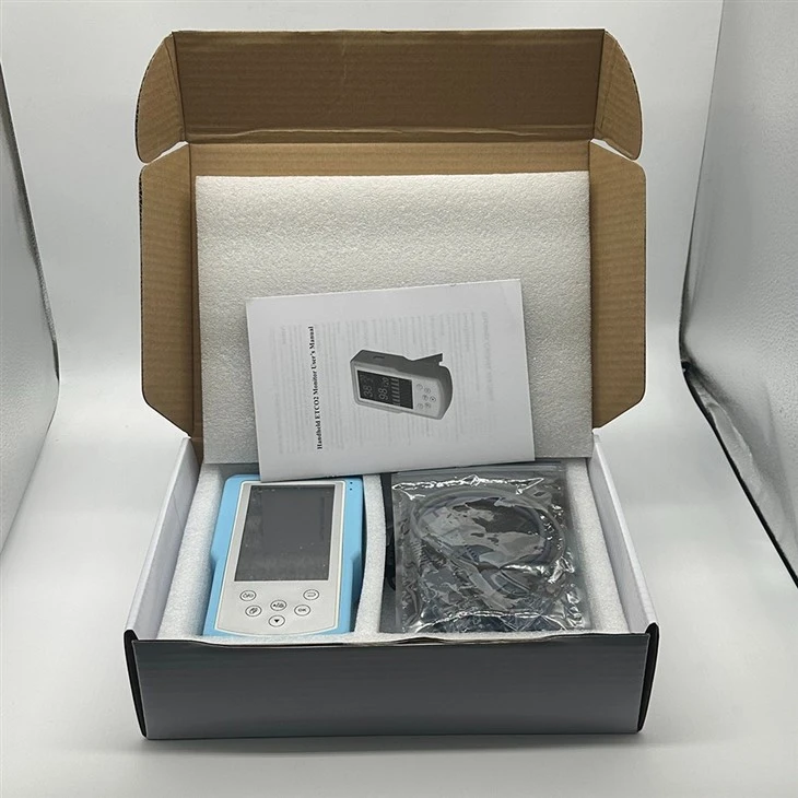 Handheld Mainstream Capnograph Monitor Etco2 Monitor With SpO2 And Etco2