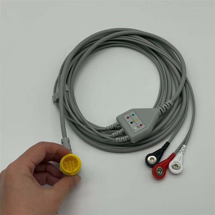 Lifegain CU-HD1 12Pin One Piece ECG Cable 3 Leads factory