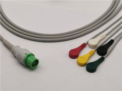 สายเคเบิลตัวแปลงคลื่นไฟฟ้าหัวใจ 12 ขาสำหรับ Mindray ที่รองรับ Mindray