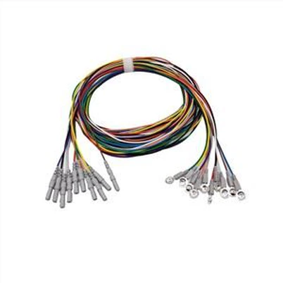 Electroencephalography ที่มีสีสัน EEG Leadwires