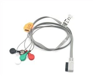 M4725A AHA Snap 5 ตะกั่วโฮลเตอร์ ECG สายเคเบิล Leadwire Snap