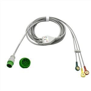 Infitron II Omni II Infinium 3/5 นำสายเคเบิล Ecg 12 พิน