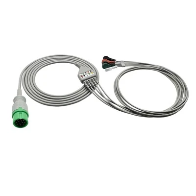 สายเคเบิล ECG ของ Biolight 12pin รองรับ Q5 A Series